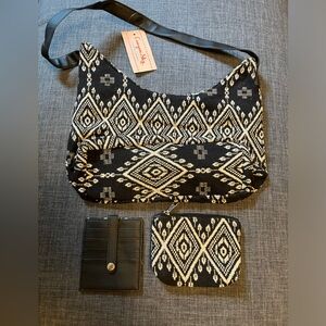 NWT Canyon Sky Bag w/ matching card holder and zip small bag!
